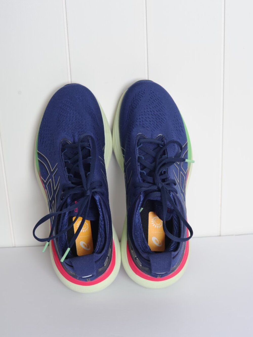 Asics Women's Gel Nimbus 25 Blue Pink Green size 9 - Picture 8 of 9